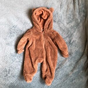 Cozy Brown Bear Onesie